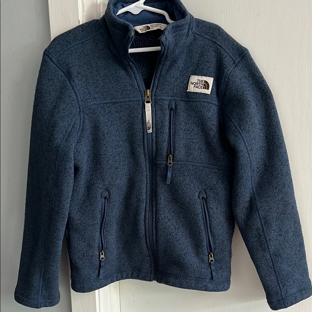 Kids North Face Blue Full-Zip Warm Sz Small